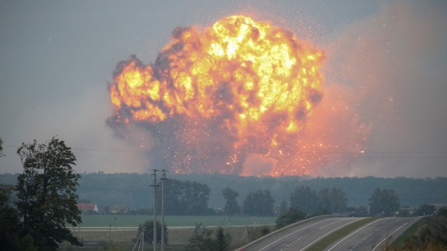 Ledakan di Ukraina (Foto: Reuters/Gleb Garanich)