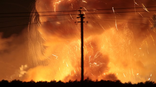 Ledakan di Ukraina (Foto: Reuters/Yurii Basiuk)