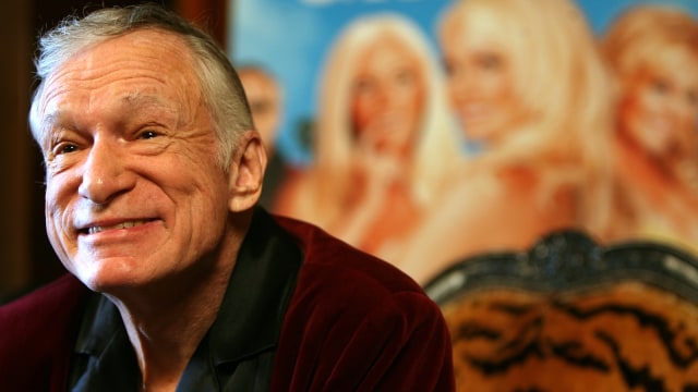 Pendiri Majalah Playboy Hugh Hefner (Foto: Gabriel Bouys/AFP)