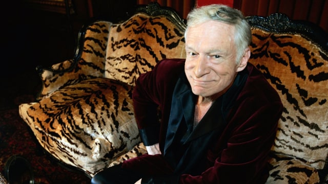 Pendiri Majalah Playboy Hugh Hefner (Foto: Hector Mata/AFP)