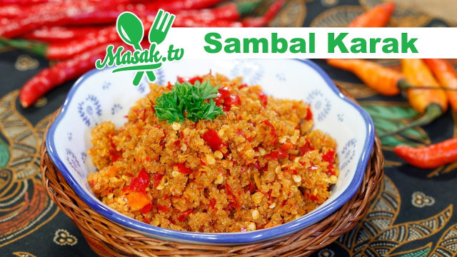 Sambal Karak, Si Pedas yang Terbuat dari Nasi Kering