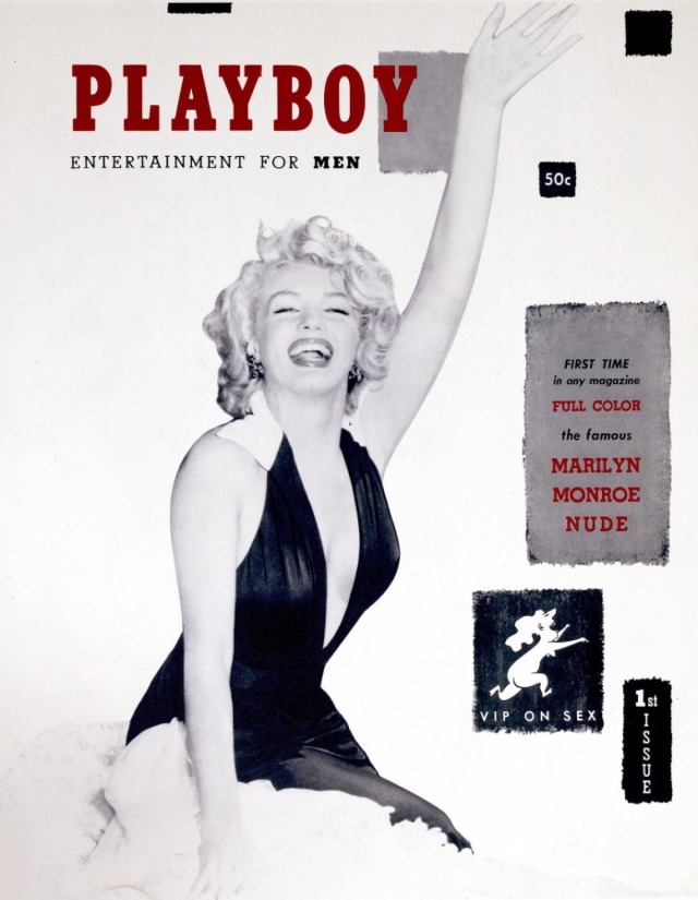 Marilyn Monroe dalam edisi pertama Playboy (Foto: dok. Playboy)