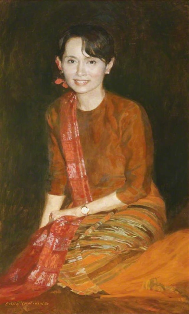 Lukisan Aung San Suu Kyi (Foto: Dok. St Hugh's College, University of Oxford)