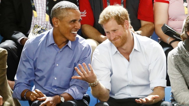 Obama dan Pangeran Harry (Foto: Reuters/Mark Blinch)