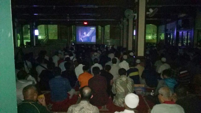 Suasana nobar film G30S. (Foto: Fadjar Hadi/kumparan)