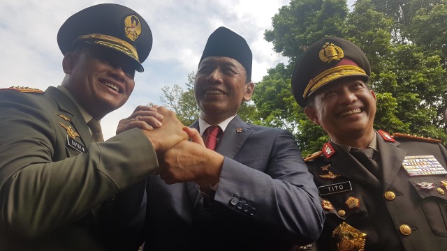 Salam Komando Menkopolhukam Wiranto (Foto: Yudhistira AS/kumparan)