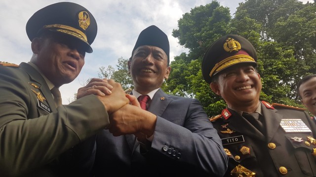 Salam Komando Menkopolhukam Wiranto (Foto: Yudhistira AS/kumparan)