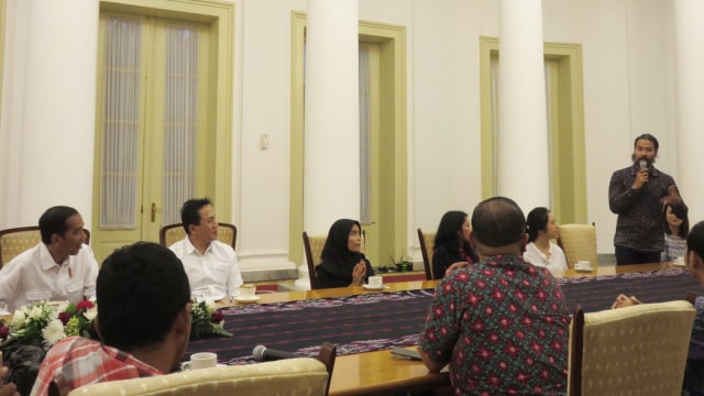 Ngopi sore bareng Jokowi di Istana Bogor (Foto: Yudhistira Amran Saleh/kumparan)