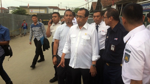 Budi Karya Sumadi Tinjau Stasiun Rangkasbitung (Foto: Kelik Wahyu/kumparan)