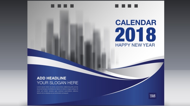 Ilustrasi Kalender 2018 (Foto: Shutterstock)