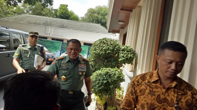 Jenderal Gatot Nurmantyo di Rakor Senjata (Foto: Nabilla Fatiara/kumparan)