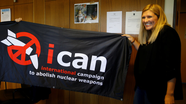 International Campaign to Abolish Nuclear Weapon (Foto: REUTERS/Denis Balibouse)