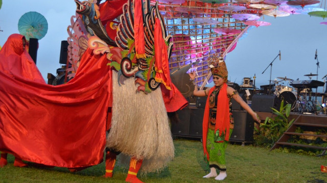 Kesenian barong di Ijen Summer Jazz 2017. (Foto: DN Mustika Sari/kumparan)