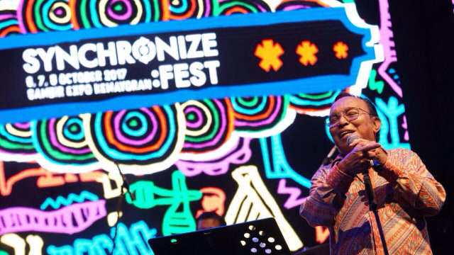Bob Tutupoli di Synchronize Fest. (Foto: Fanny Kusumawardhani/kumparan)