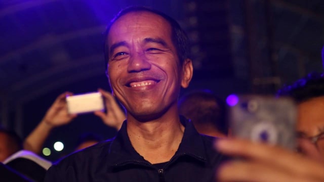 Jokowi menghadiri Synchronize Festival 2017 (Foto: Fanny K/kumparan)
