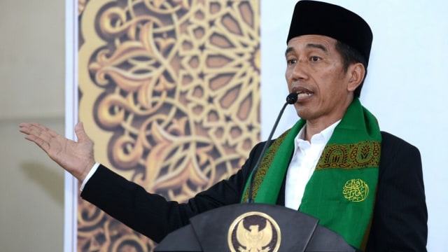 Jokowi di Pesantren Al Amien Prenduan (Foto: Biro Setpres)