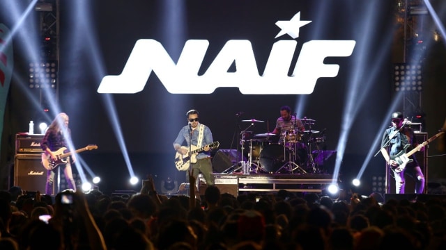 Naif di acara Synchronize Festival (Foto: Fanny Kusumawardhani/kumparan)