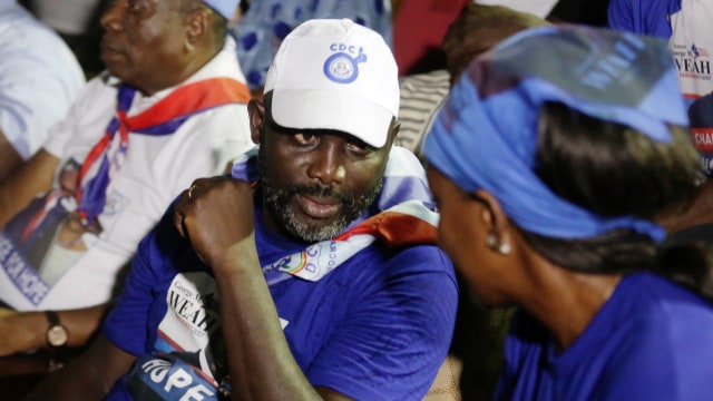 George Weah, calon presiden Liberia Foto: REUTERS/Thierry Gouegnon