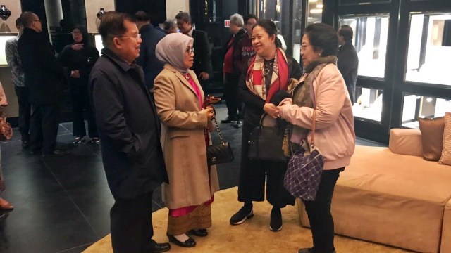 Jusuf dan Mufidah Kalla temui Puan dan Megawati (Foto: Dok. Jubir Wapres Husain Abdullah)