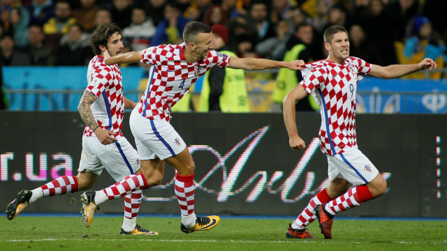 Kroasia saat lolos ke play-off Piala Dunia. (Foto: Reuters/Valentyn Ogirenko)