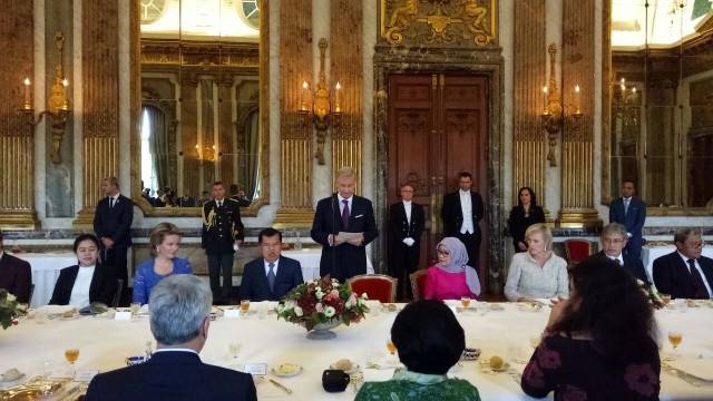 Jamuan Makan Siang Jusuf Kalla dengan Raja Belgia (Foto: Kevin Kurnianto/kumparan)