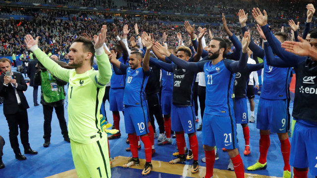 Prancis lolos ke Piala Dunia 2018. (Foto: Reuters/Charles Platiau)