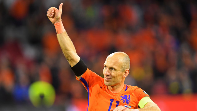 Arjen Robben pensiun dari Timnas Belanda. (Foto: Reuters/Stringer)