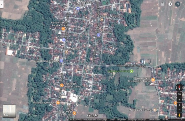 Map Trembul, Ngawen, Blora. (Foto: Google Map)
