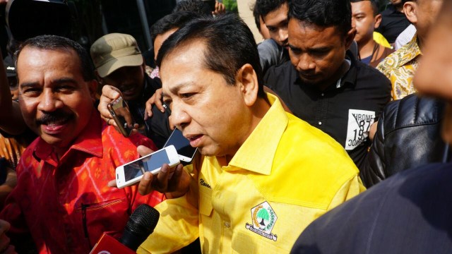 Setya Novanto di kantor DPP Partai Golkar (Foto: Aditia Noviansyah/kumparan)