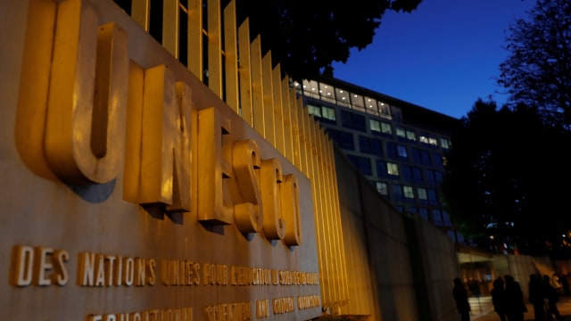 Gedung UNESCO di Paris. (Foto: REUTERS/Philippe Wojazer)