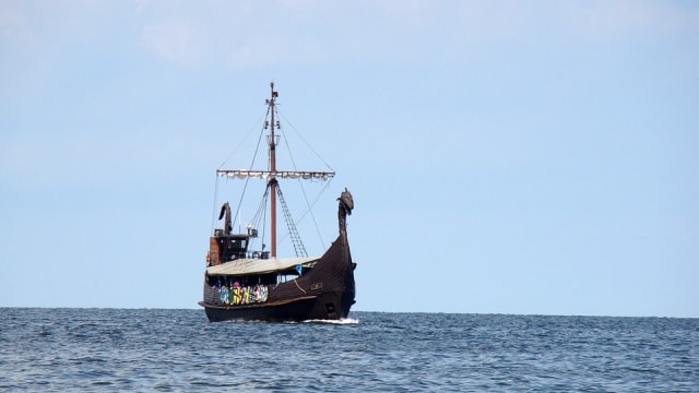 Ilustrasi perahu Viking. (Foto: Pixabay)