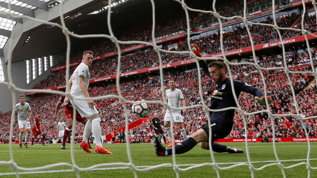 De Gea jadi penampil terbaik United. (Foto: Reuters/Carl Recine)