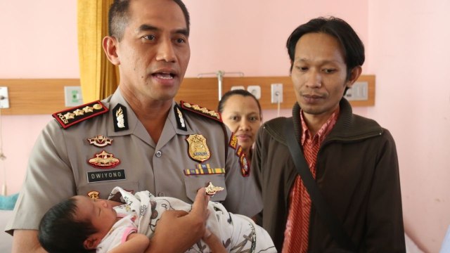 Kombes Dwiyono di RS Koja, Jakarta Utara (Foto: dok. Tribratanews)