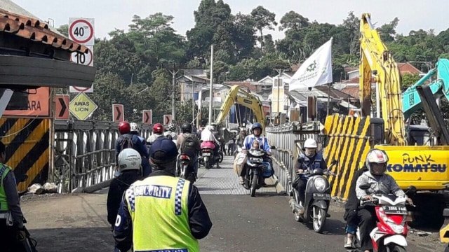 Kemacetan di jalur Bogor-Sukabumi. (Foto: Dok. Polres Bogor)