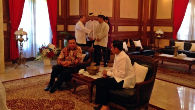 Jokowi di dalam Rumah Dinas Suropati. (Foto: Ananda Teresia/kumparan)