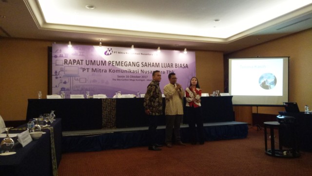 RUPSLB PT Mitra Komunikasi Nusantara (Foto: Ela Nurlaela/kumparan)