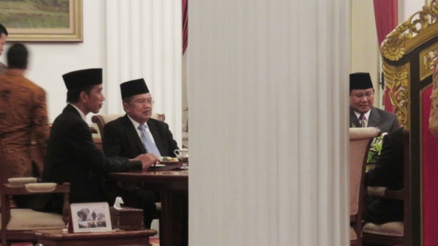 Jokowi, Jusuf Kalla, Prabowo di Meja Makan Istana (Foto: Yudhistira Amran Saleh/kumparan)