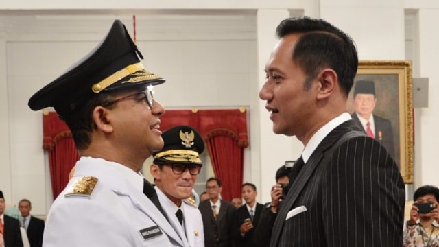 Anies Baswedan dan Agus Yudhoyono (Foto: Biro Pers Setpres)