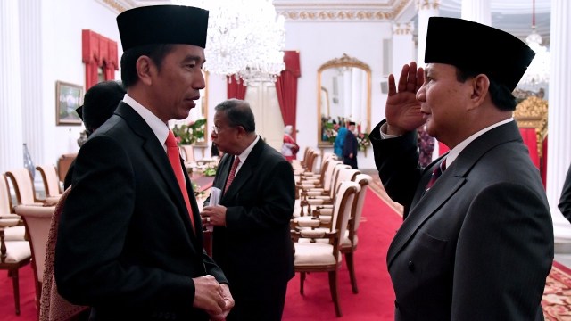 Presiden Jokowi dan Prabowo Subianto (Foto: Biro Pers Setpres)