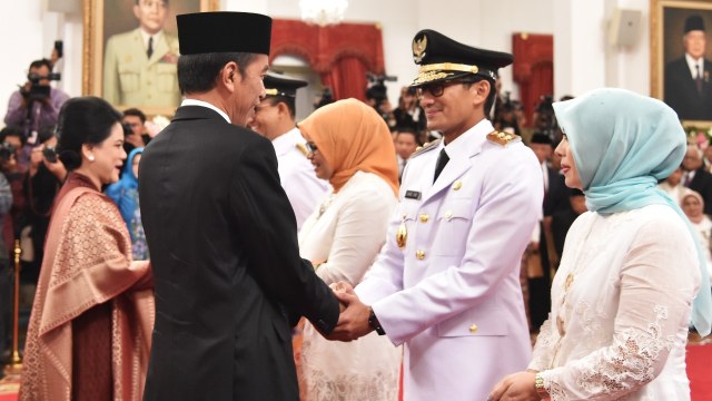 Presiden Jokowi dan Sandiaga Uno (Foto: Biro Pers Setpres)