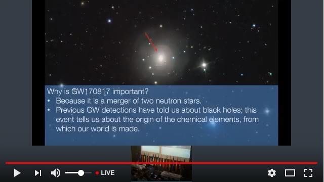 Konferensi Pers Gelombang Gravitasi GW1708017 (Foto: ESO/Youtube)