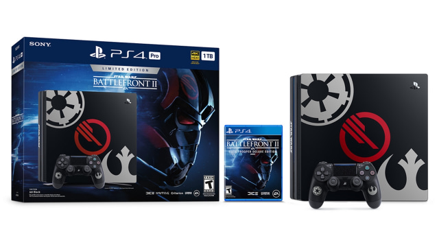 Konsol PS4 Pro edisi Star Wars Battlefront II. (Foto: Sony Playstation)