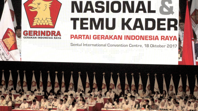 Konferensi Nasional Partai Gerindra  (Foto: ANTARA/Yulius Satria Wijaya)