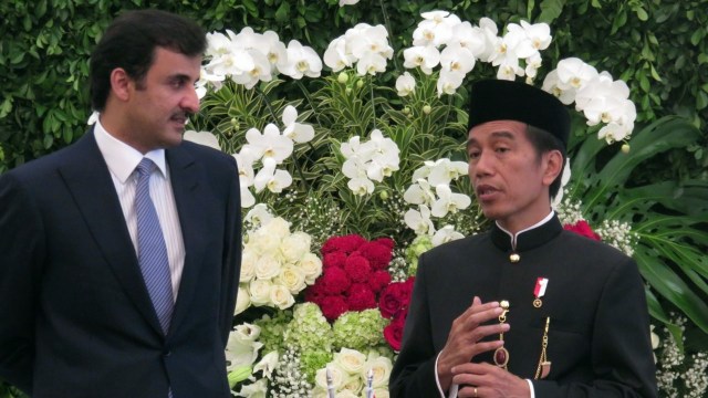 Konferensi Pers Jokowi dan Emir Qatar (Foto: Yudhistira Amran Saleh/kumparan)