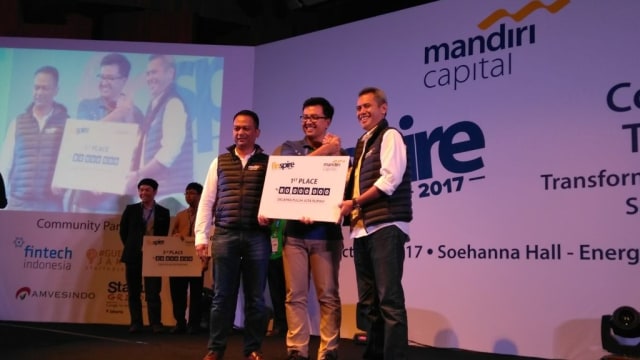 TaniFund jadi juara Finspire 2017. (Foto: Muhammad Fikrie/kumparan)