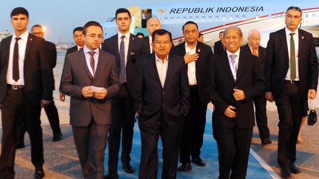 Jusuf Kalla tiba di Turki.  (Foto: Dok. Setwapres)