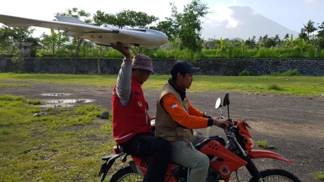 Drone yang digunakan di Gunung Agung (Foto: Dok. BNPB)