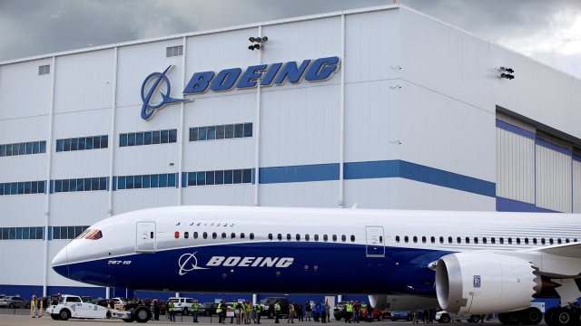 Perusahaan Boeing Foto: REUTERS/Randall Hill