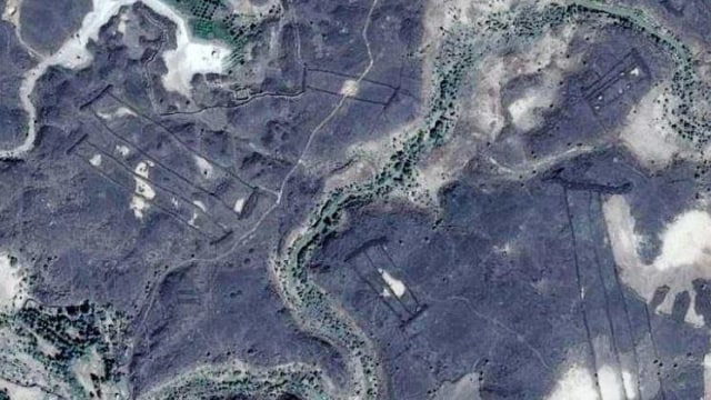 Ratusan Struktur Batu di Arab Saudi (Foto: Google Earth)