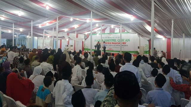 Jokowi di Ponpes Cirebon (Foto: Yudhistira Amran/kumparan)
